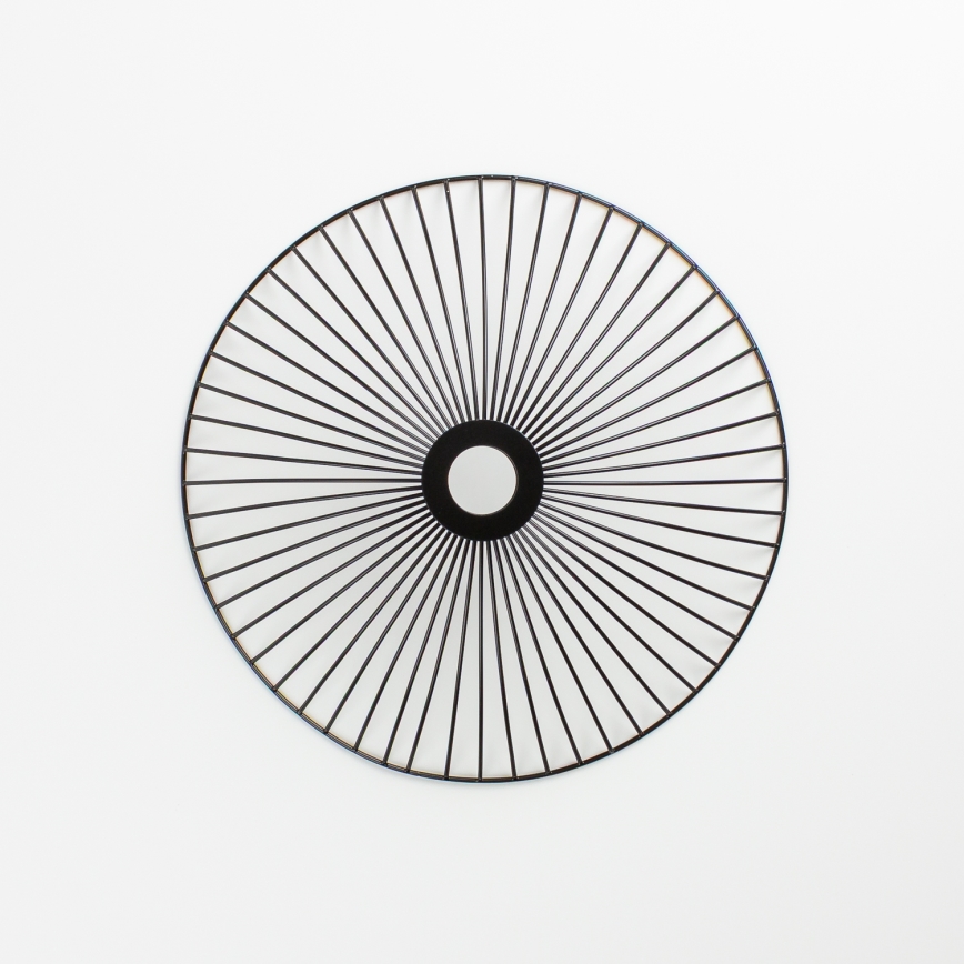 Brilagi - Lampadario LED a plafone CERIA WIRE 1xE27/40W/230V Ø 26 cm nero/rovere