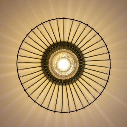 Brilagi - Lampadario LED a plafone CERIA WIRE 1xE27/40W/230V Ø 30 cm nero