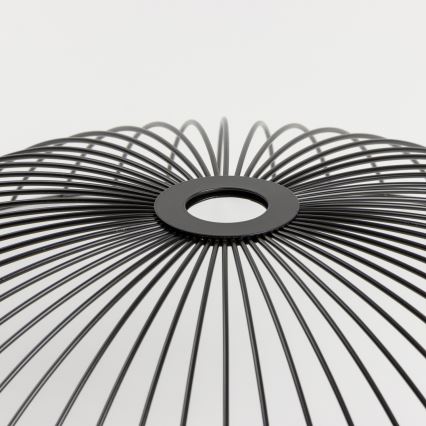 Brilagi - Lampadario LED a plafone CERIA WIRE 1xE27/40W/230V Ø 60 cm nero/rovere