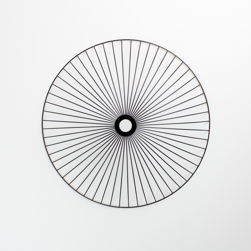 Brilagi - Lampadario LED a plafone CERIA WIRE 1xE27/40W/230V Ø 60 cm nero/rovere