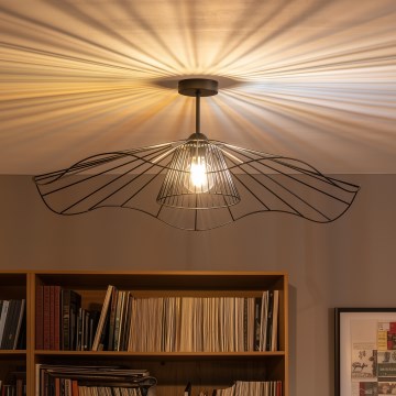 Brilagi - Lampadario LED a plafone CERIA WIRE 1xE27/60W/230V Ø 80 cm nero