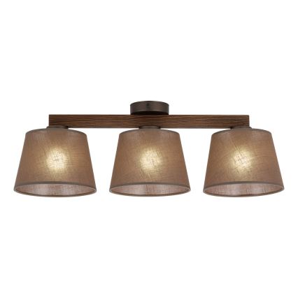 BRILAGI - Lampadario LED a plafone LATTE 3xE27/15W/230V pino/marrone