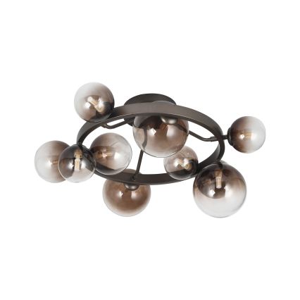 Brilagi - Lampadario LED a plafone MILLA 10xG9/3W/230V marrone/marrone fumé