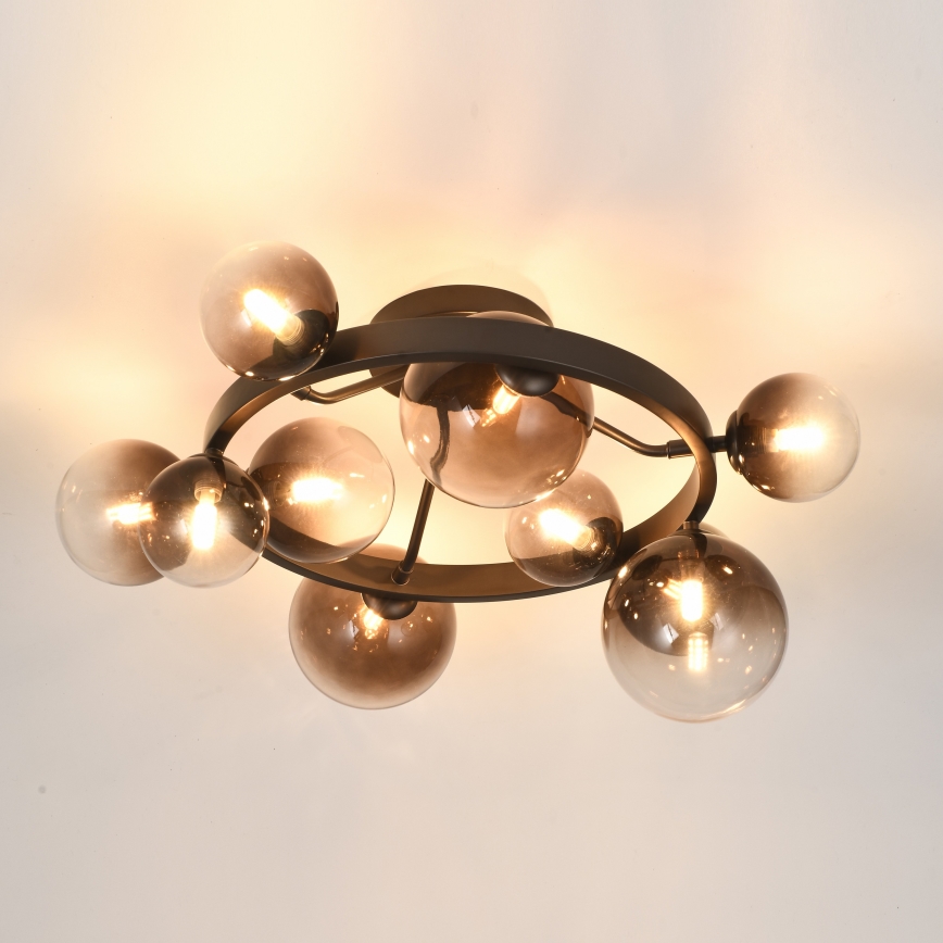 Brilagi - Lampadario LED a plafone MILLA 10xG9/3W/230V marrone/marrone fumé