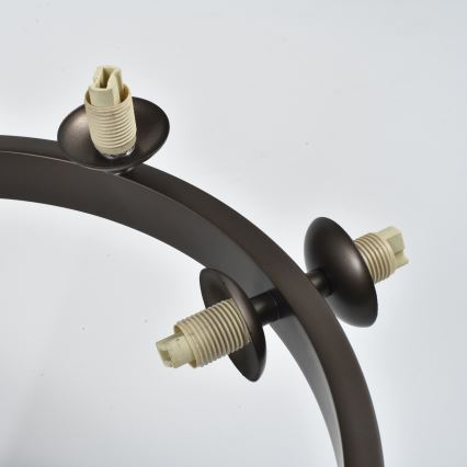 Brilagi - Lampadario LED a plafone MILLA 10xG9/3W/230V marrone/marrone fumé