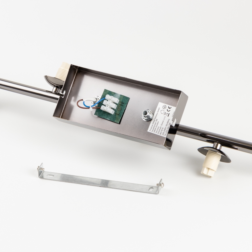 Brilagi - Lampadario LED a plafone MILLA 4xG9/3W/230V nero cromato/fumé