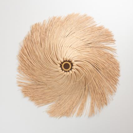 Brilagi - Lampadario LED a soffitto CERIA BOHO 1xE27/40W/230V Ø 100 cm rattan/rovere