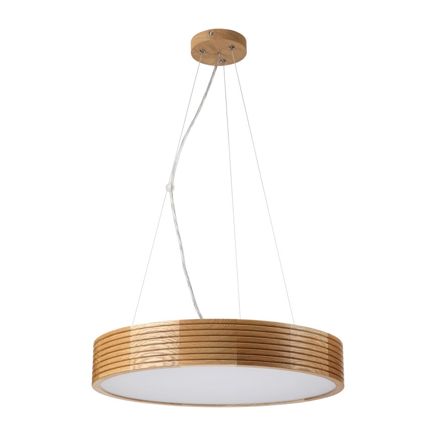 Brilagi - Lampadario LED a sospensione CARVALHO MODERN 3xE27/60W/230V rovere Ø 47,5 cm