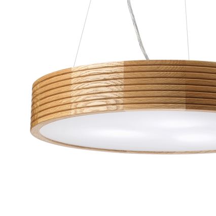 Brilagi - Lampadario LED a sospensione CARVALHO MODERN 3xE27/60W/230V rovere Ø 47,5 cm