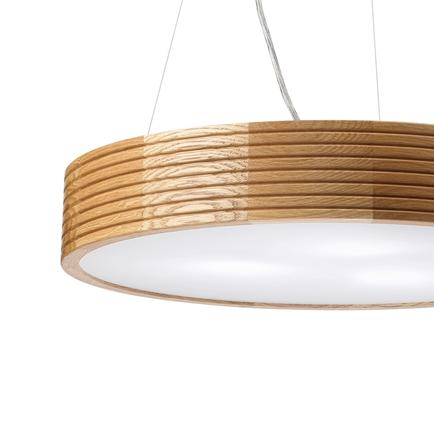 Brilagi - Lampadario LED a sospensione CARVALHO MODERN 3xE27/60W/230V rovere Ø 47,5 cm
