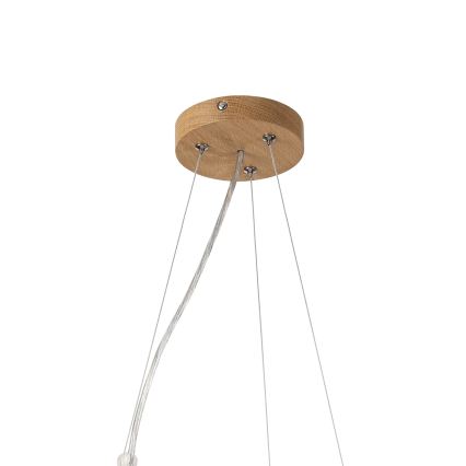 Brilagi - Lampadario LED a sospensione CARVALHO MODERN 3xE27/60W/230V rovere Ø 47,5 cm