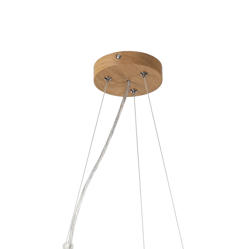 Brilagi - Lampadario LED a sospensione CARVALHO MODERN 3xE27/60W/230V rovere Ø 47,5 cm