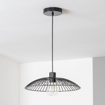 Brilagi - Lampadario LED a sospensione CERIA WIRE 1xE27/40W/230V Ø 26 cm nero