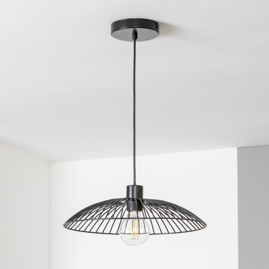 Brilagi - Lampadario LED a sospensione CERIA WIRE 1xE27/40W/230V Ø 26 cm nero