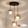 Brilagi - Lampadario LED a sospensione con cavo AURA LUX 3xGX53/13W/230V nero/oro