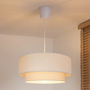 Brilagi - Lampadario LED a sospensione con cavo BOHO ECO 1xE27/10W/230V Ø 40 cm colore crema