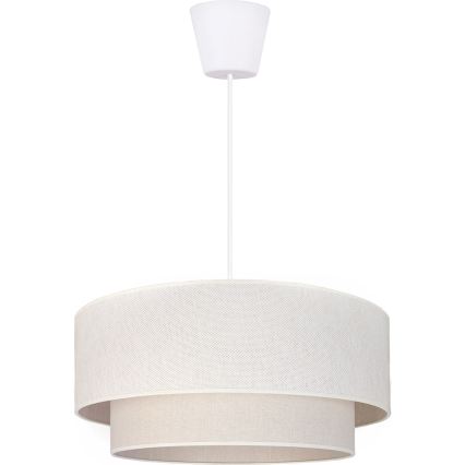 Brilagi - Lampadario LED a sospensione con cavo BOHO ECO 1xE27/10W/230V Ø 40 cm colore crema