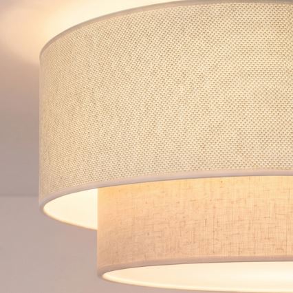 Brilagi - Lampadario LED a sospensione con cavo BOHO ECO 1xE27/10W/230V Ø 40 cm colore crema