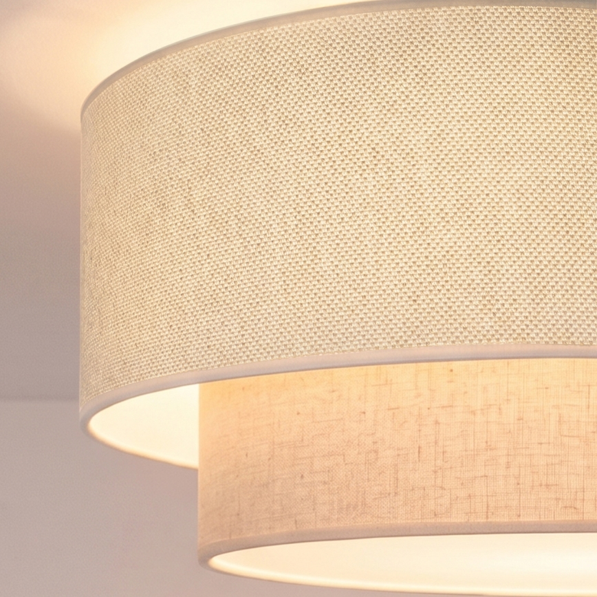 Brilagi - Lampadario LED a sospensione con cavo BOHO ECO 1xE27/10W/230V Ø 40 cm colore crema