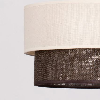 Brilagi - Lampadario LED a sospensione con cavo BOHO STYLE 1xE27/15W/230V Ø 25 cm crema/marrone