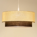 Brilagi - Lampadario LED a sospensione con cavo BOHO STYLE 1xE27/15W/230V Ø 40 cm crema/marrone