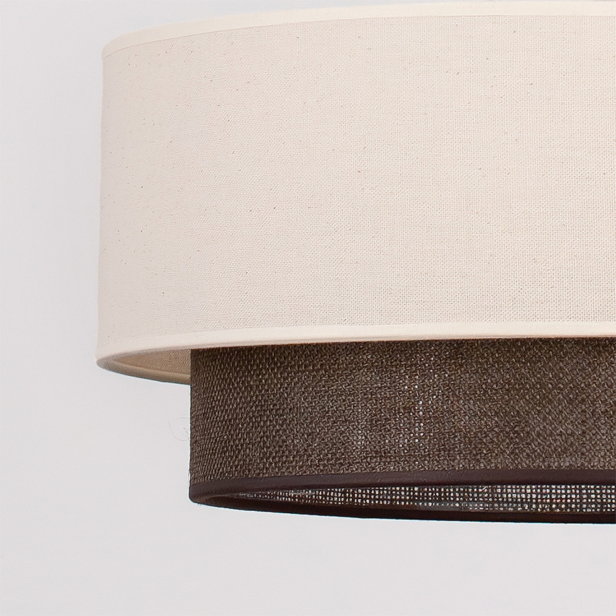 Brilagi - Lampadario LED a sospensione con cavo BOHO STYLE 1xE27/15W/230V Ø 40 cm crema/marrone