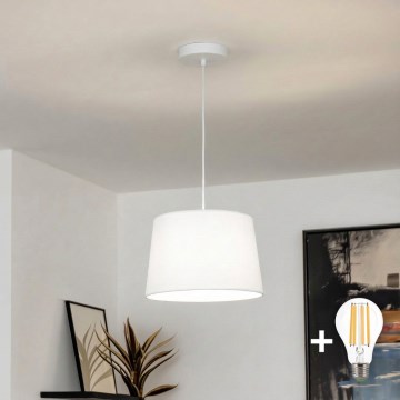 Brilagi - Lampadario LED a sospensione con cavo CERIA 1xE27/40W/230V Ø 30 cm bianco