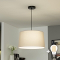 Brilagi - Lampadario LED a sospensione con cavo CERIA 1xE27/40W/230V Ø 45 cm beige