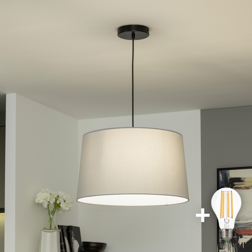 Brilagi - Lampadario LED a sospensione con cavo CERIA 1xE27/40W/230V Ø 45 cm grigio