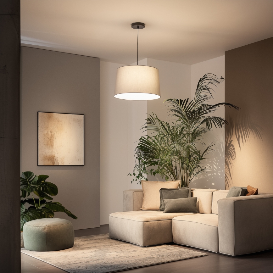 Brilagi - Lampadario LED a sospensione con cavo CERIA 1xE27/40W/230V Ø 45 cm grigio