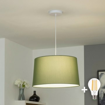Brilagi - Lampadario LED a sospensione con cavo CERIA 1xE27/40W/230V Ø 45 cm verde