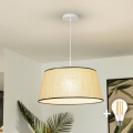 Brilagi - Lampadario LED a sospensione con cavo CERIA 1xE27/40W/230V Ø 50 cm beige