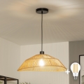 Brilagi - Lampadario LED a sospensione con cavo CERIA BOHO 1x E27/40W/230V Ø 50 cm marrone