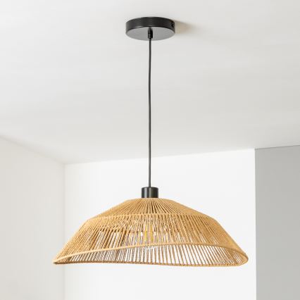 Brilagi - Lampadario LED a sospensione con cavo CERIA BOHO 1x E27/40W/230V Ø 50 cm marrone