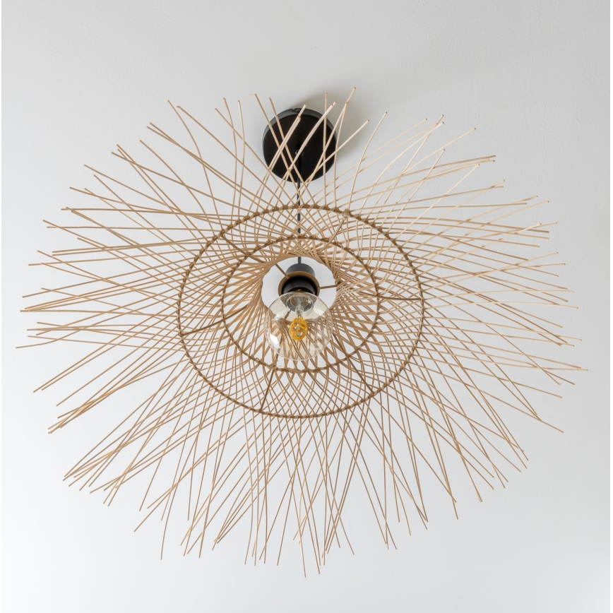 Brilagi - Lampadario LED a sospensione con cavo CERIA BOHO 1xE27/40W/230V Ø 100 cm in bambù