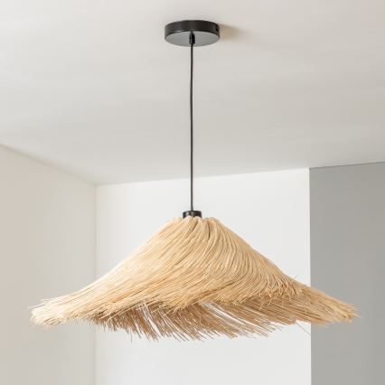Brilagi - Lampadario LED a sospensione con cavo CERIA BOHO 1xE27/40W/230V Ø 100 cm in rattan