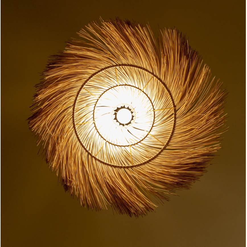 Brilagi - Lampadario LED a sospensione con cavo CERIA BOHO 1xE27/40W/230V Ø 100 cm in rattan