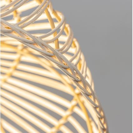 Brilagi - Lampadario LED a sospensione con cavo CERIA BOHO 1xE27/40W/230V Ø 60 cm in rattan