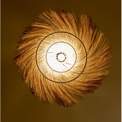 Brilagi - Lampadario LED a sospensione con cavo CERIA BOHO 1xE27/40W/230V Ø 70 cm rattan