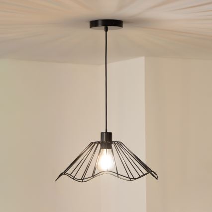 Brilagi - Lampadario LED a sospensione con cavo CERIA WIRE 1xE27/40W/230V Ø 40 cm nero