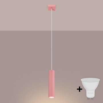 Brilagi - Lampadario LED a sospensione con cavo CRESTO 1xGU10/10W/230V rosa