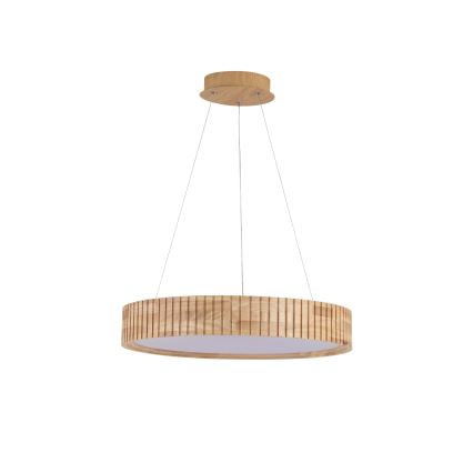Brilagi - Lampadario LED a sospensione su cavo FALCON WOOD MODERN LED/30W/230V 3000/4000/6000K Ø 45 cm legno