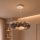 Brilagi - Lampadario LED a sospensione con cavo FEATHER 3xE27/40W/230V + 3xLED/3W Ø 50 cm grigio