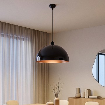 Brilagi - Lampadario LED a sospensione con cavo METALO 1xE27/40W/230V Ø 40 cm nero/ramato