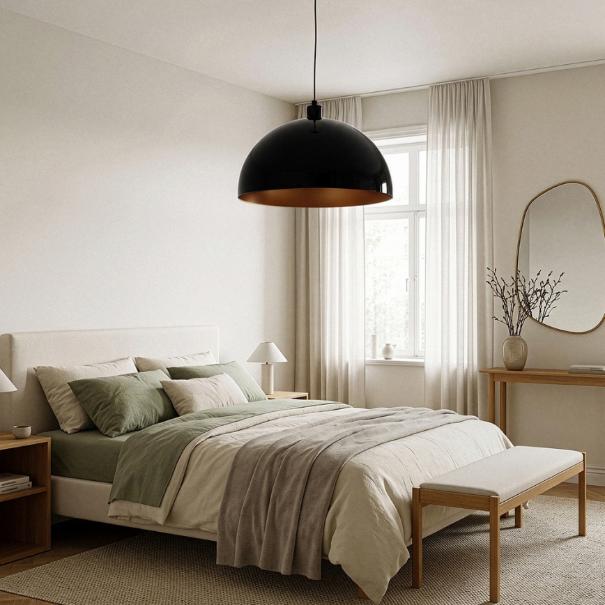 Brilagi - Lampadario LED a sospensione con cavo METALO 1xE27/40W/230V Ø 40 cm nero/ramato