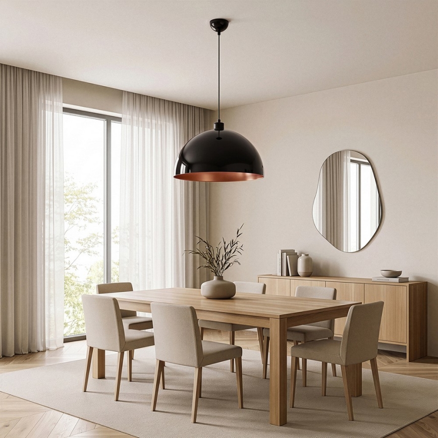 Brilagi - Lampadario LED a sospensione con cavo METALO 1xE27/40W/230V Ø 40 cm nero/ramato