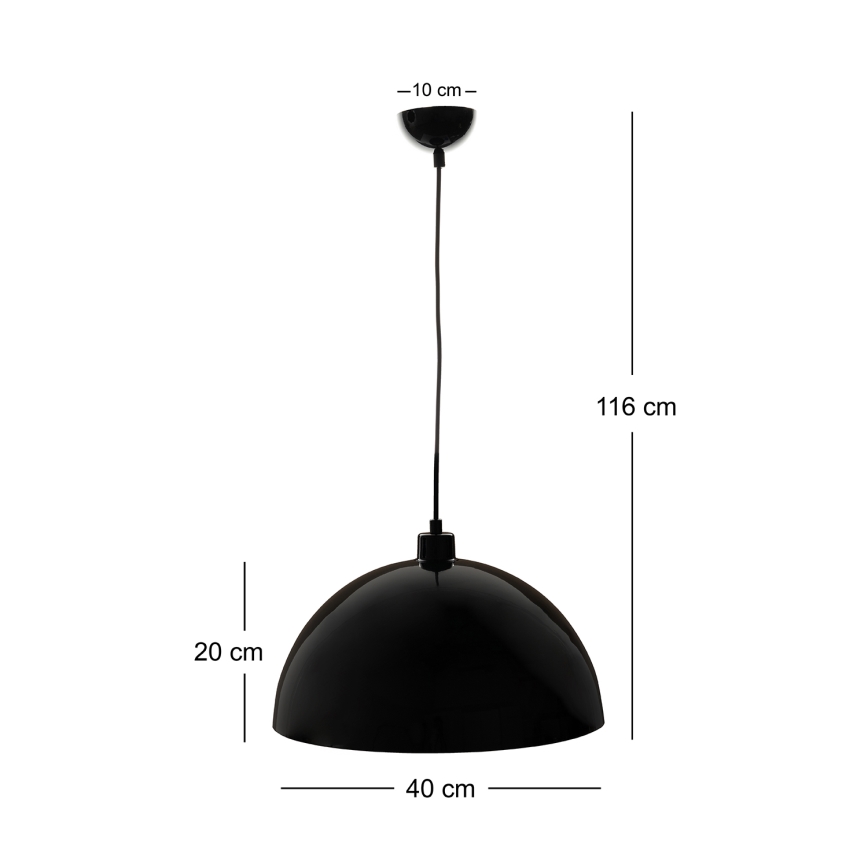 Brilagi - Lampadario LED a sospensione con cavo METALO 1xE27/40W/230V Ø 40 cm nero/ramato