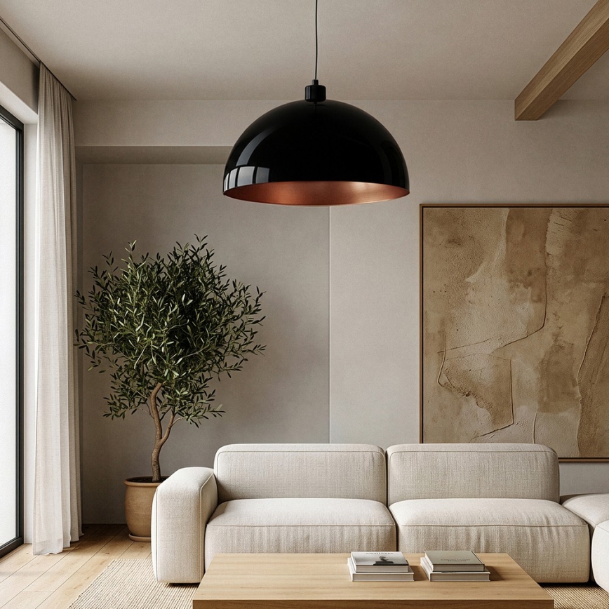 Brilagi - Lampadario LED a sospensione con cavo METALO 1xE27/40W/230V Ø 60 cm nero/ramato