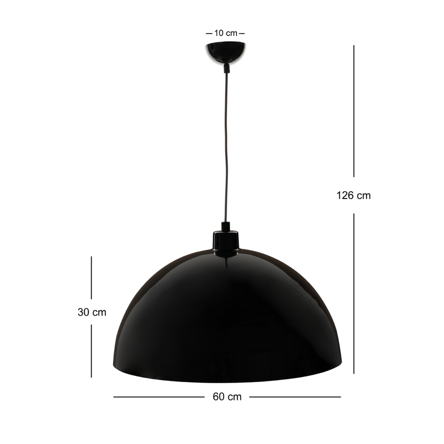 Brilagi - Lampadario LED a sospensione con cavo METALO 1xE27/40W/230V Ø 60 cm nero/ramato