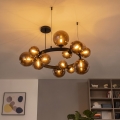 Brilagi - Lampadario LED a sospensione con cavo MILLA 15xG9/3W/230V marrone/marrone fumé